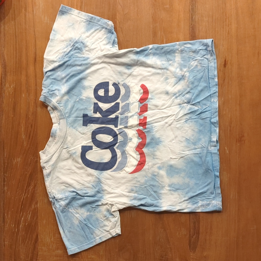 Coca-Cola "Coke" tie dye cropped tshirt